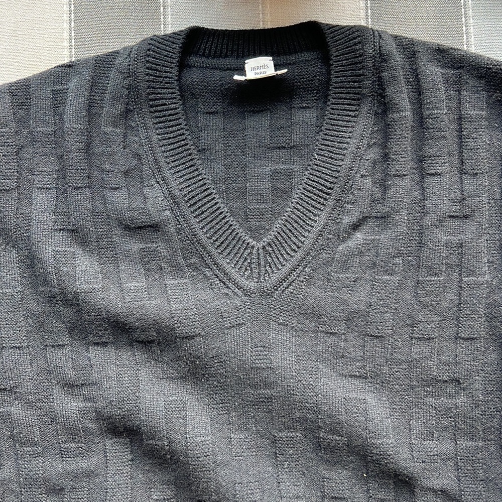 brand new with tag hermes sweater black wool - Picture 2 of 8